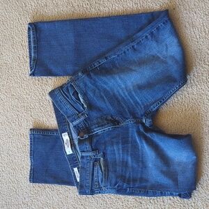 Hollister Women's Straight Leg Jeans - Deep Blue